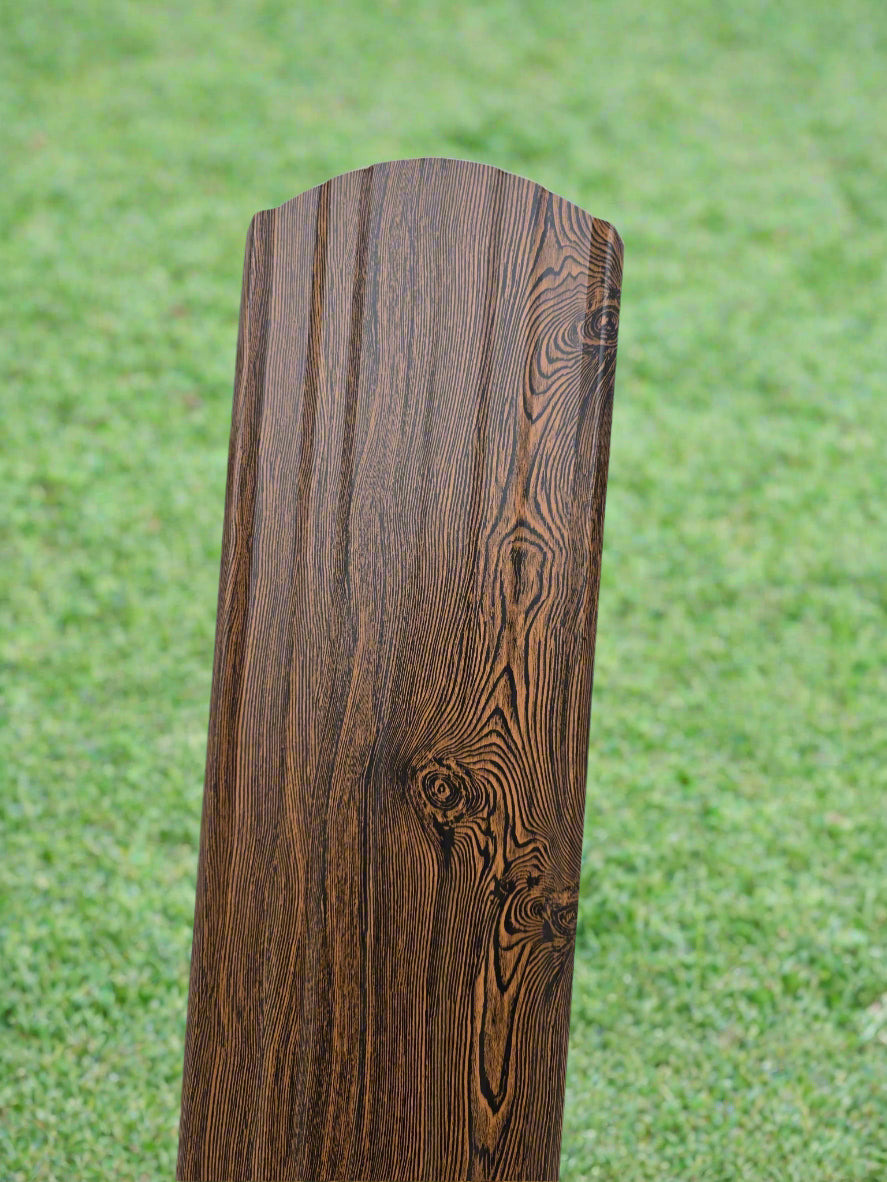 Dura Fence Dark Wood Pattern 6 in. x 6 ft.
