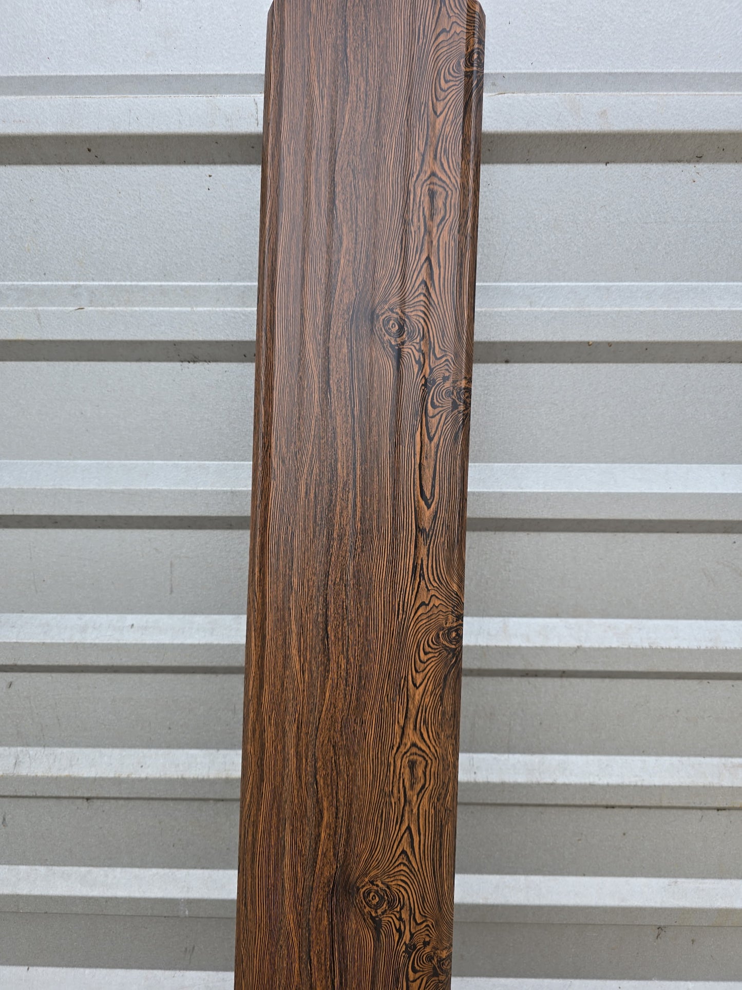 Dura Fence Dark Wood Pattern 6 in. x 6 ft.