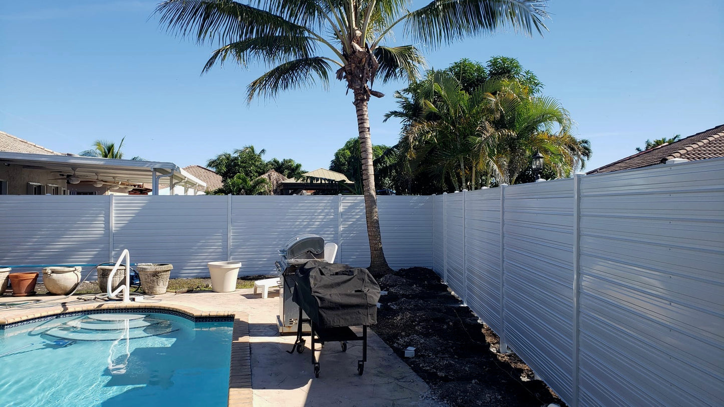 Dura Fence White 6 in. x 6 ft.