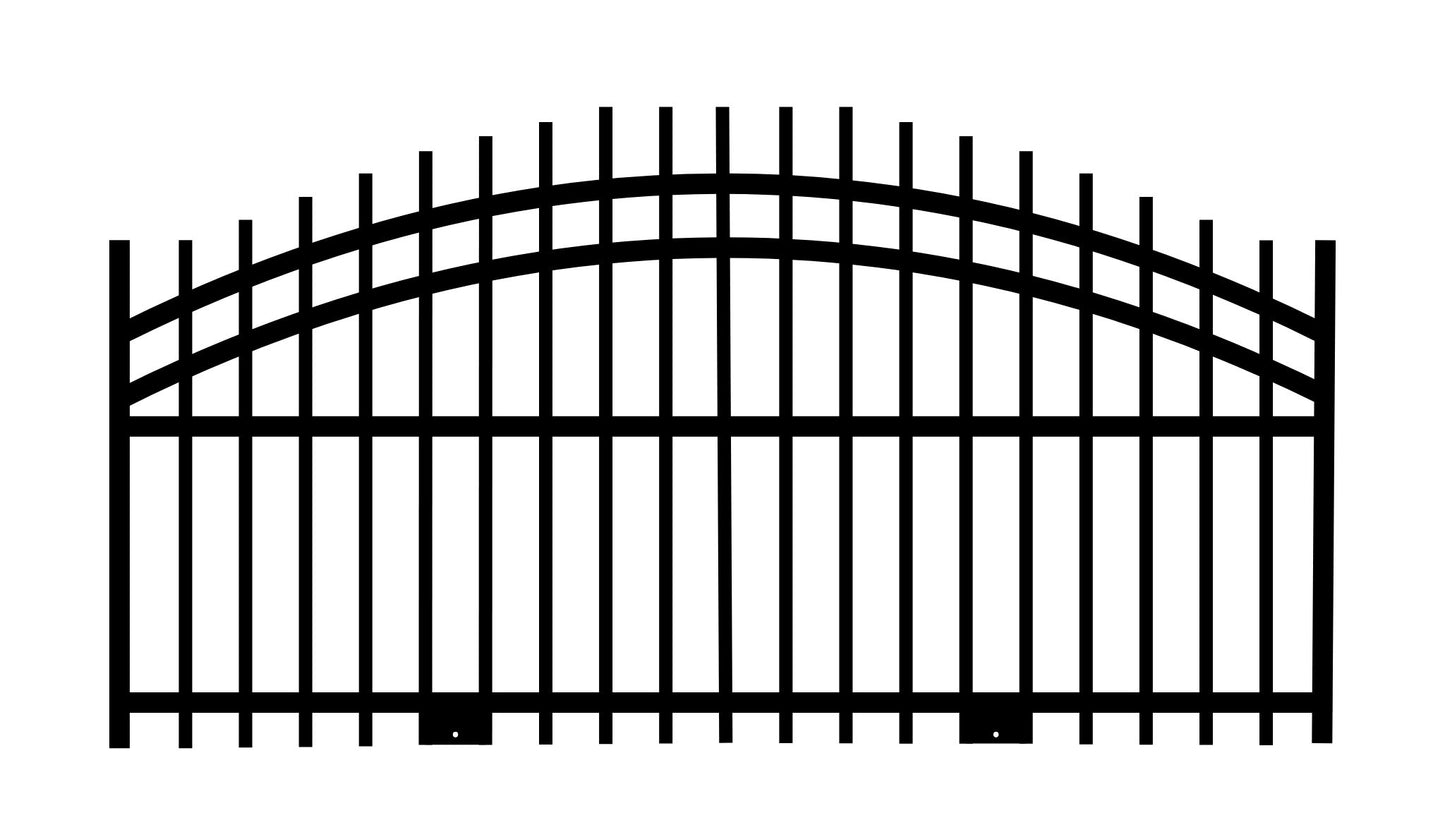 Driveway Wrought Iron Gates Powder Coated