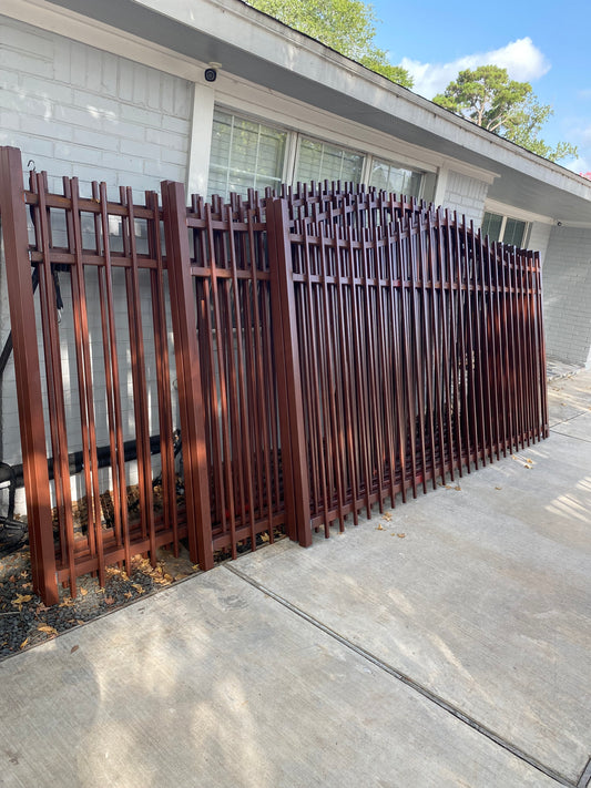 Driveway Wrought Iron Gates With Single Arch