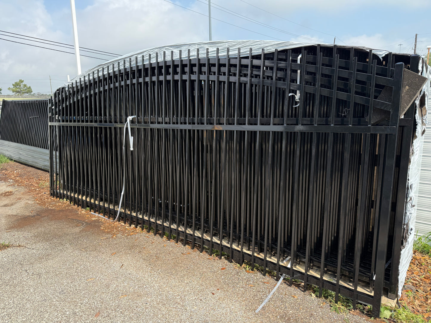 Driveway Wrought Iron Gates Powder Coated