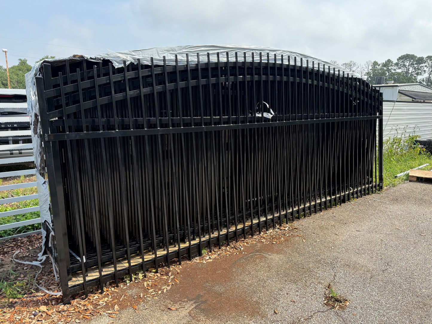 Driveway Wrought Iron Gates Powder Coated