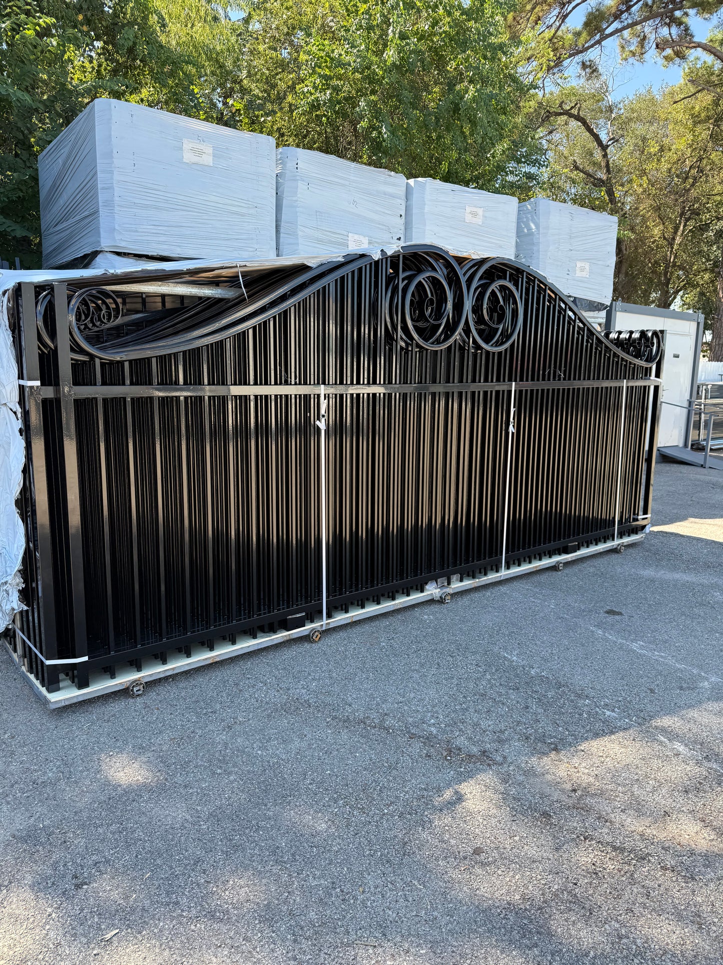 Driveway Wrought Iron Gates Powder Coated