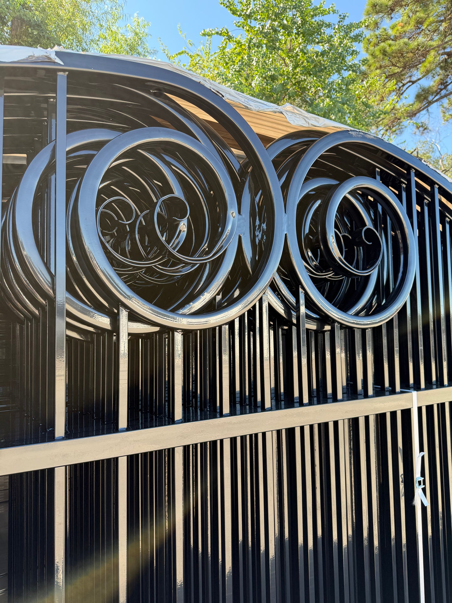 Driveway Wrought Iron Gates Powder Coated