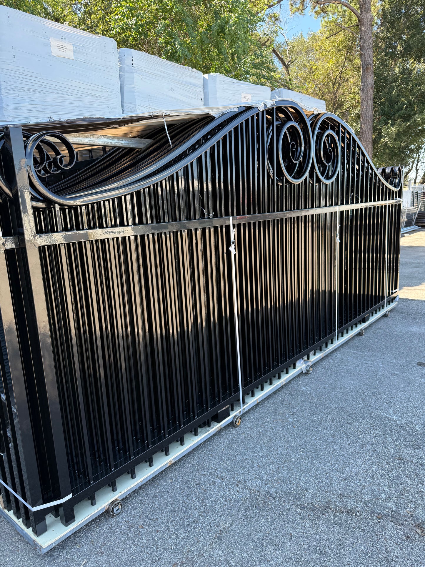 Driveway Wrought Iron Gates Powder Coated