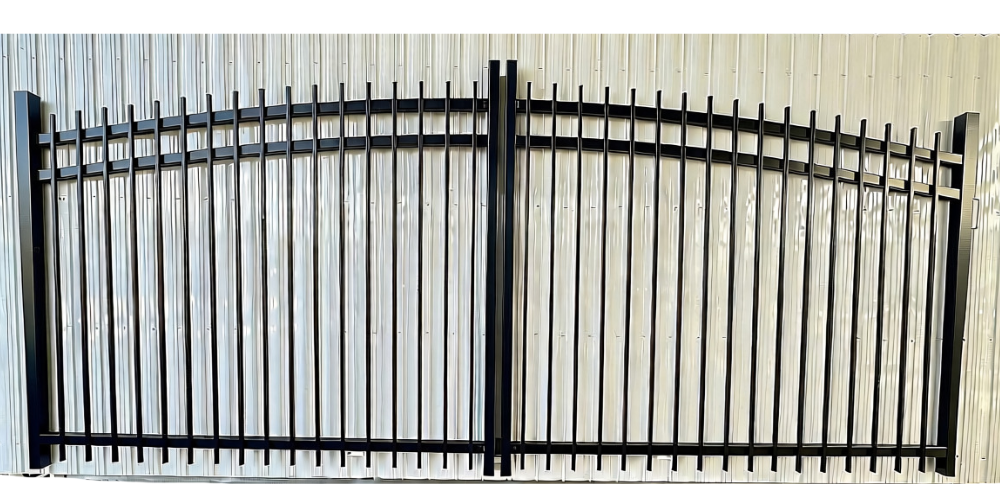Dual Driveway Wrought Iron Gates