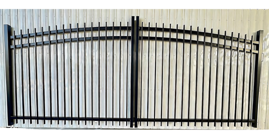 Dual Driveway Wrought Iron Gates