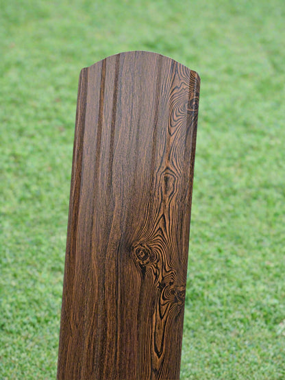 Dura Fence Dark Wood Pattern 6 in. x 6 ft.