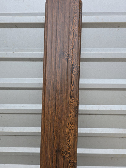 Dura Fence Dark Wood Pattern 6 in. x 6 ft.