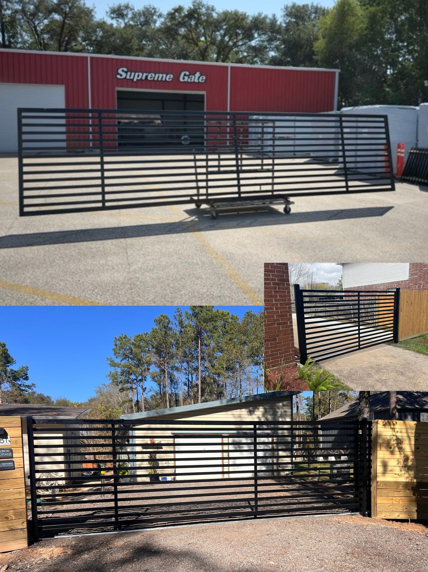 Driveway Wrought Iron Contemporary Gates