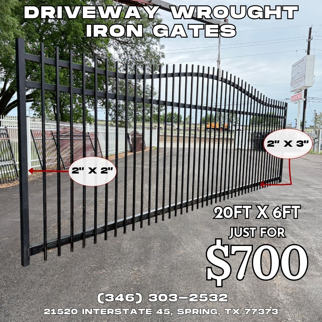 Sliding Driveway Wrought Iron Gates