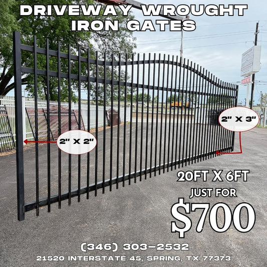 Sliding Driveway Wrought Iron Gates