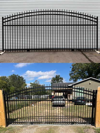 Driveway Wrought Iron Gates Powder Coated