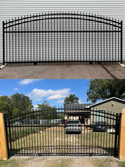 Driveway Wrought Iron Gates Powder Coated