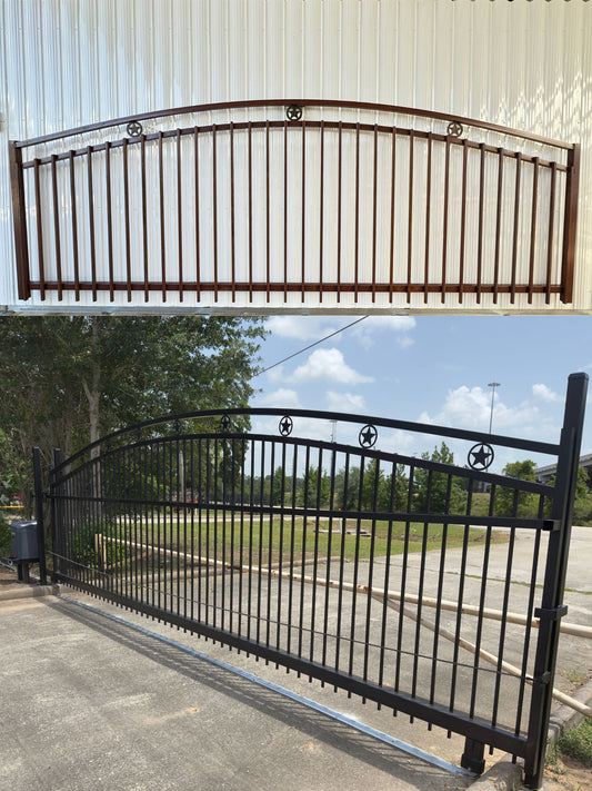 Driveway Wrought Iron Gates Star