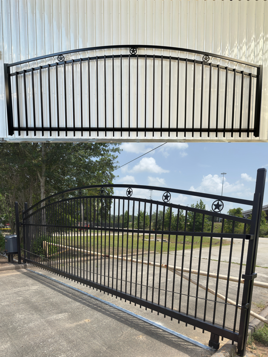 Driveway Wrought Iron Gates Star