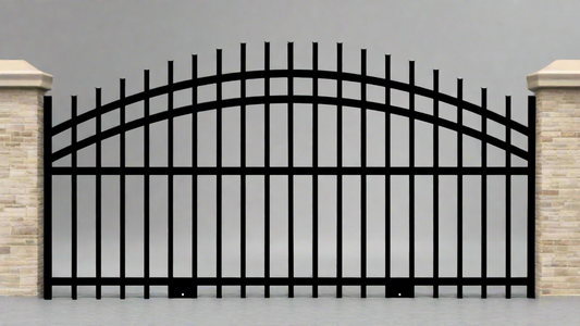 Driveway Wrought Iron Gates Powder Coated