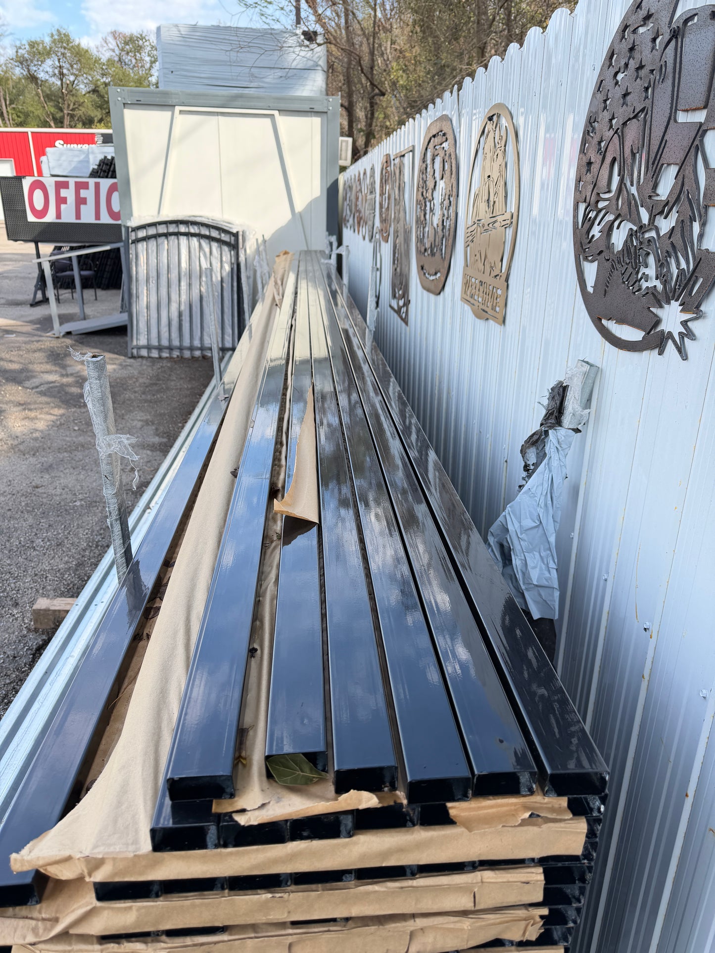 2" x 1" x 24' Galvanized Rectangular Tube Powder Coated