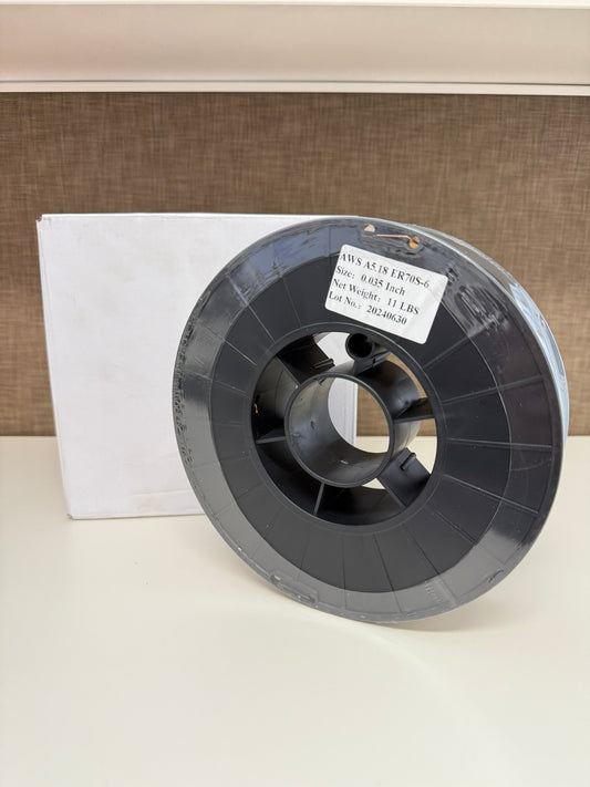 MIG Welding Wire ER70S-6, 0.035 in, 11 lb, Plastic Spool