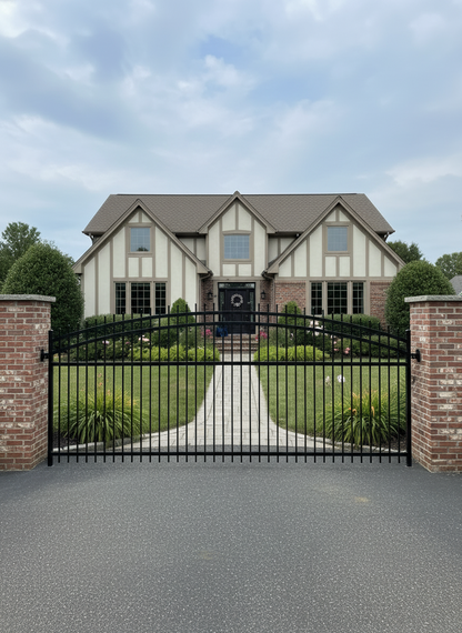 Driveway Wrought Iron Gates Powder Coated