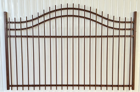 Driveway Wrought Iron Gates With Double Arch