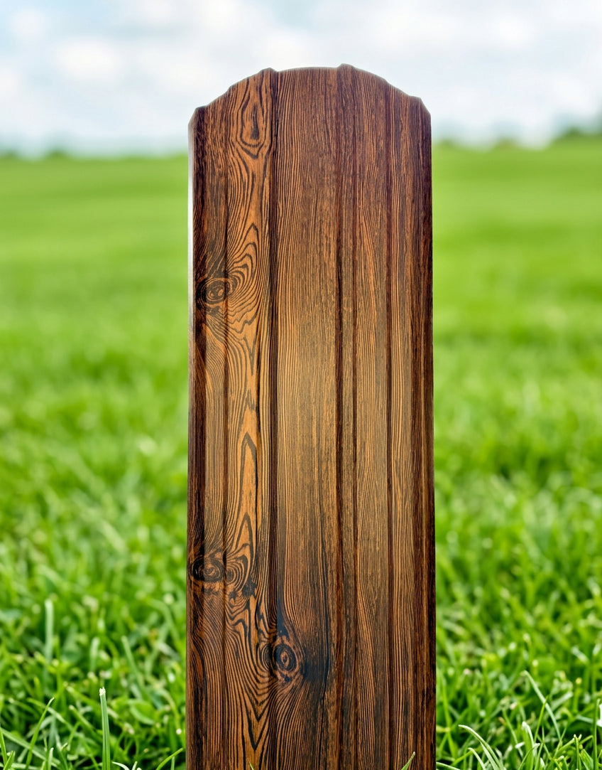 Wood Grain Metal Fence Pickets – Full Pallet