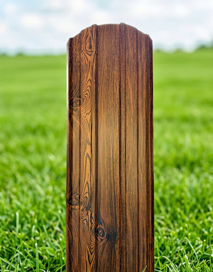 Wood Grain Metal Fence Pickets – Full Pallet