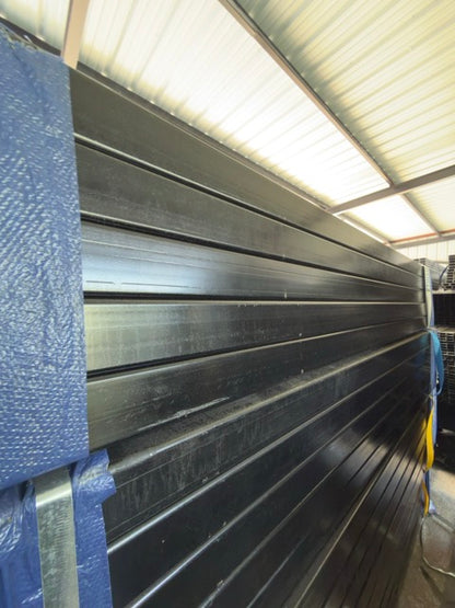 Black Square Tubing Post 4"X 4"X 10' 3/16