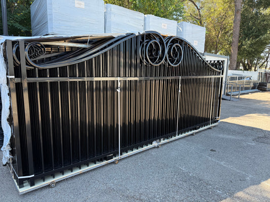 Driveway Wrought Iron Gates Powder Coated