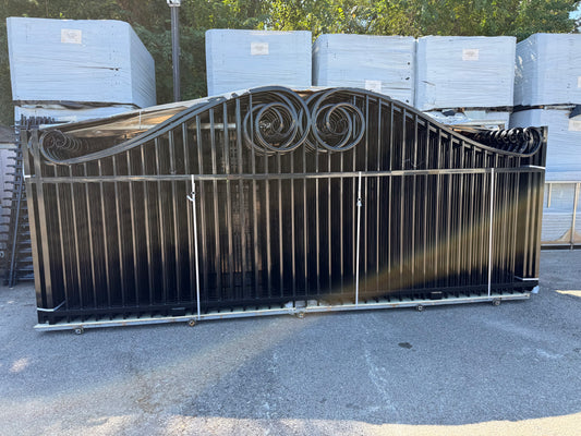 Driveway Wrought Iron Gates Powder Coated