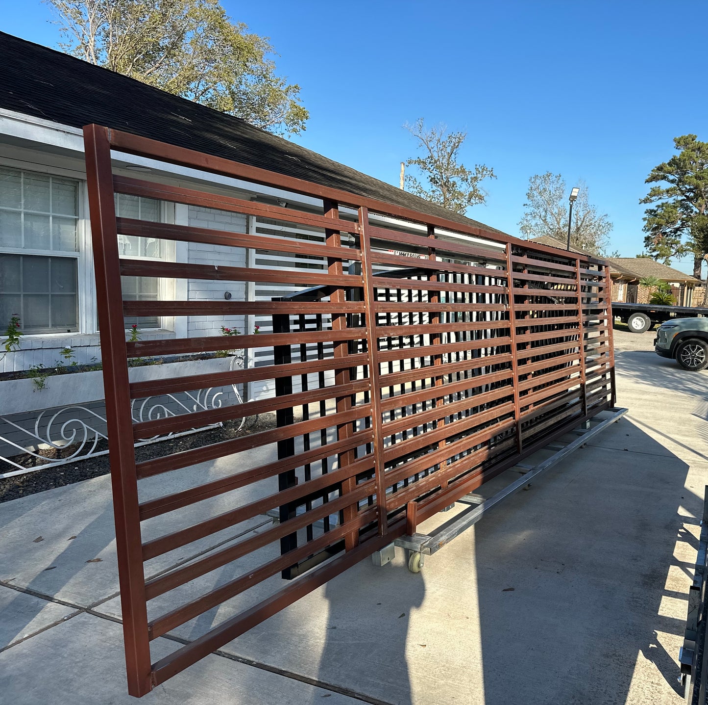 Driveway Wrought Iron Contemporary Gates