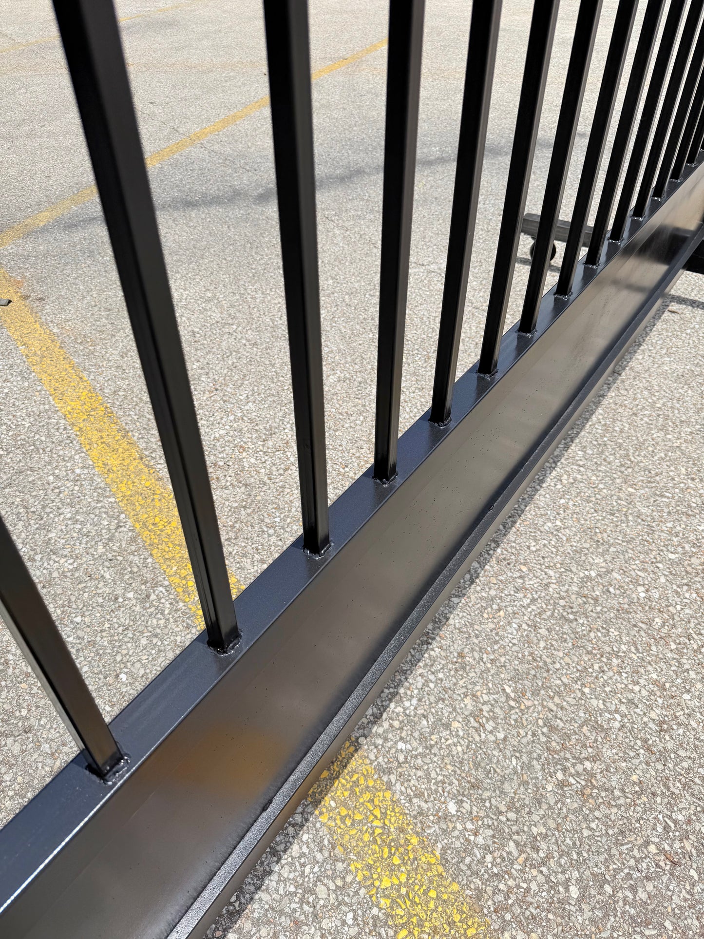 Decorative Arched Sliding Wrought Iron Gate – Elegant Security for Residential and Commercial Properties
