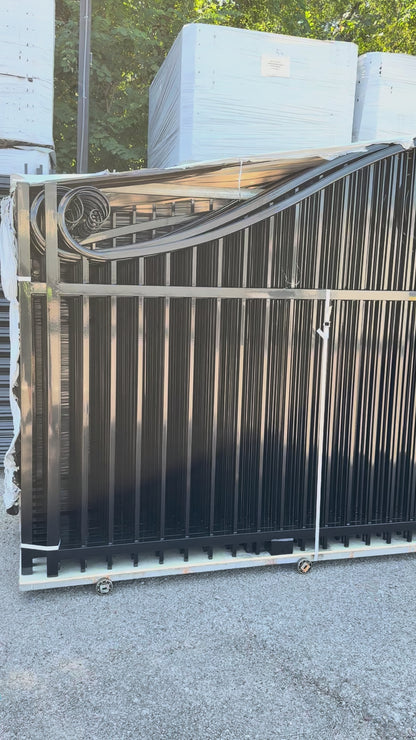 Driveway Wrought Iron Gates Powder Coated